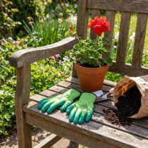 Article Gants de jardinage en nylon Kixx taille 10 vert
