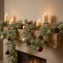 Article Guirlande décorative en mélèze pour une ambiance chaleureuse, 250 cm
