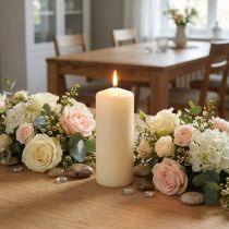 Article Bougie pilier 150/60 crème 8pcs