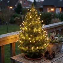 Article Guirlande lumineuse LED minuterie extérieure 144 LED 130cm
