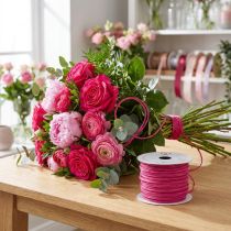 Article Fil enroulé 50m fuchsia
