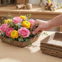 Article Mousse florale Oasis Biolit Basic 13x13x2cm, lot de 12 pièces, décoration florale à faire soi-même