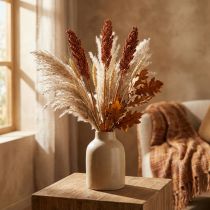 Article Fleurs séchées Sorgho Millet Orange Fleurs séchées 70cm 3pcs