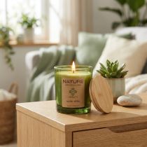 Article Bougie parfumée dans un verre bougie en cire naturelle Aloe Vera 85×70mm