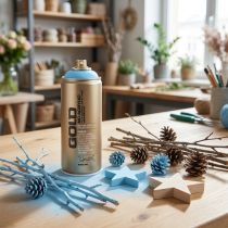 Article Peinture en aérosol bleu clair Montana Gold Baby Blue 400 ml
