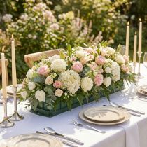Article Super décoration florale en mousse avec bandes adhésives 2 pièces