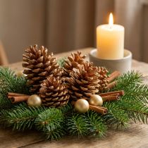 Article Cônes Maritima crème-vanille mixte 5-18cm 25 pcs