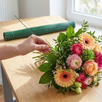 Article Fil de gerbera enfichable pour fleuristerie vert 0,6/300mm 1kg