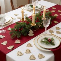Article Décoration à disperser sapin de Noël paillettes dorées 4cm 72 pcs