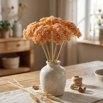 Article Achillée artificielle fleurs artificielles orange 50cm 5pcs en bouquet