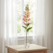 Article Fleur artificielle de digitale saumon tige fleur artificielle H90cm