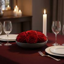Article Infinity Roses Large Ø5,5-6cm Rouge 6 pcs