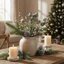 Article Branche de Bellgum Déco séchée 5-7cm Vert blanchi 20 pcs
