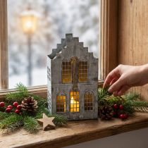 Article Porte-bougie chauffe-plat en métal pour maison lumineuse H25,5 cm