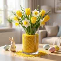 Article Granulés décoratifs pierres décoratives jaunes 2mm - 3mm 2kg