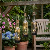 Article Bouteilles solaires LED d'extérieur, Ø 7,5 cm, H 31 cm, lot de 3