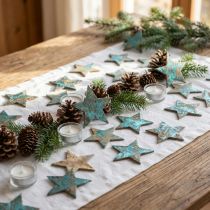 Article Coco étoile bleue 5cm 50pcs décoration de table étoiles dispersées