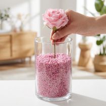Article Granulés décoratifs pierres décoratives roses 2mm - 3mm 2kg