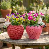 Article Pot en céramique bord cintre nain Ø14,5cm 2pcs