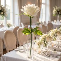 Article Rose artificielle géante, idéale pour décorer les espaces de vie et les mariages, 92 cm