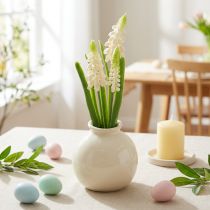 Article Vase artificiel en forme de jacinthe pour une décoration de table élégante et un style raffiné, 20 cm