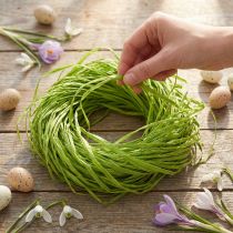 Article Raphia décoratif pour travaux manuels raphia naturel raphia vert pomme 200g