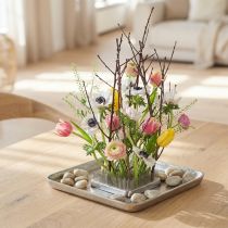 Article Kenzan Quart de cercle Pique-fleurs Laiton argenté 80×80mm