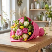 Article Papier manchette rose 37,5cm 100m