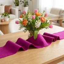 Article Ruban de feutrine en laine, fuchsia, 15 cm x 5 m, pour la décoration et les loisirs créatifs