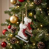 Article Patins décoratifs en bois blanc à suspendre 8 cm - Lot de 3