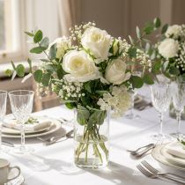 Article Rose blanche 40cm