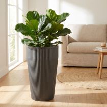 Article Vase de sol en plastique anthracite Ø28cm H46,5cm