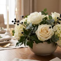 Article Épingles à fleurs à tête de perle noire, Ø 4 mm, 40 mm, 150 pièces