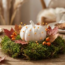 Article Épingles à tête de perle orange pour fournitures de fleuriste, Ø 4 mm, 40 mm, 150 pièces
