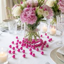 Article Perles décoratives rose Ø8mm 250 pcs