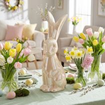 Article Lapin de Pâques Céramique Beige Grande figurine H49,5cm
