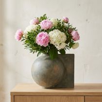Article Vase décoratif en céramique aspect antique bronze gris 30×20×24cm