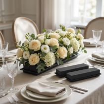Article Matériel enfichable décoration de table mousse florale noir 48cm 4 pcs