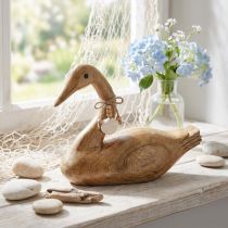 Article Déco canard canard en bois déco bois de manguier 29x8.5x21.5cm