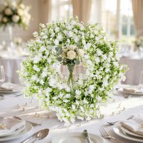 Article Couronne de gypsophile couronne de fleurs blanches mariage Ø30cm