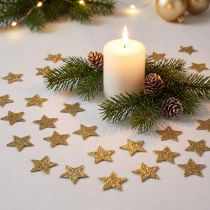 Article Mini étoile pailletée dorée 2,5 cm 96 pcs