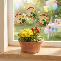 Article Bouchon décoratif bouchon de fleur en bois décoration grenouille 6,5 cm 18 pièces