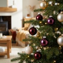 Article Boules de Noël en verre Berry Mix boules d'arbre Ø4cm 24 pcs