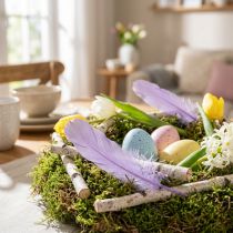 Article Plumes violettes déco et bricolage Plumes d'oie teintes 20g × 2pcs
