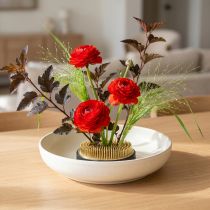 Article Hérisson rond en laiton en forme de fleur pour les compositions florales et l'ikebana
