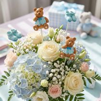 Article Plug décoratif ours, chaussure bleu 1,5-4cm 16 pcs