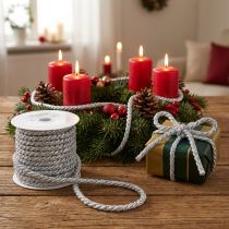 Article Cordon argent 10mm 10m