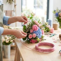 Article Fil aluminium 2mm rose 3m