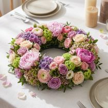 Article OASIS® IDEAL Anneau Universel Couronne Florale en Mousse Vert H4cm Ø18,5cm 5 pcs