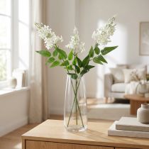 Article Branche fleurie Phlox fleurs artificielles blanc 78cm 3pcs